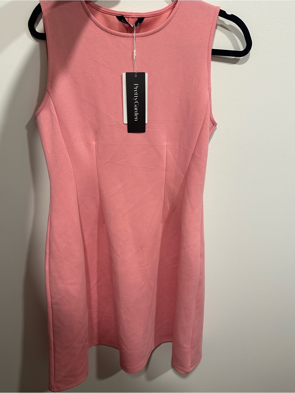 PrettyGarden Pink Sleeveless Midi Dress